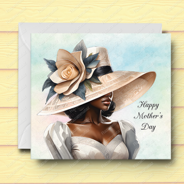Black Mother's Day Card J
